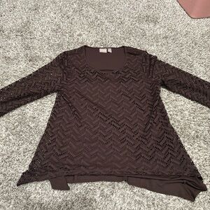 Chico's Rich Brown Top